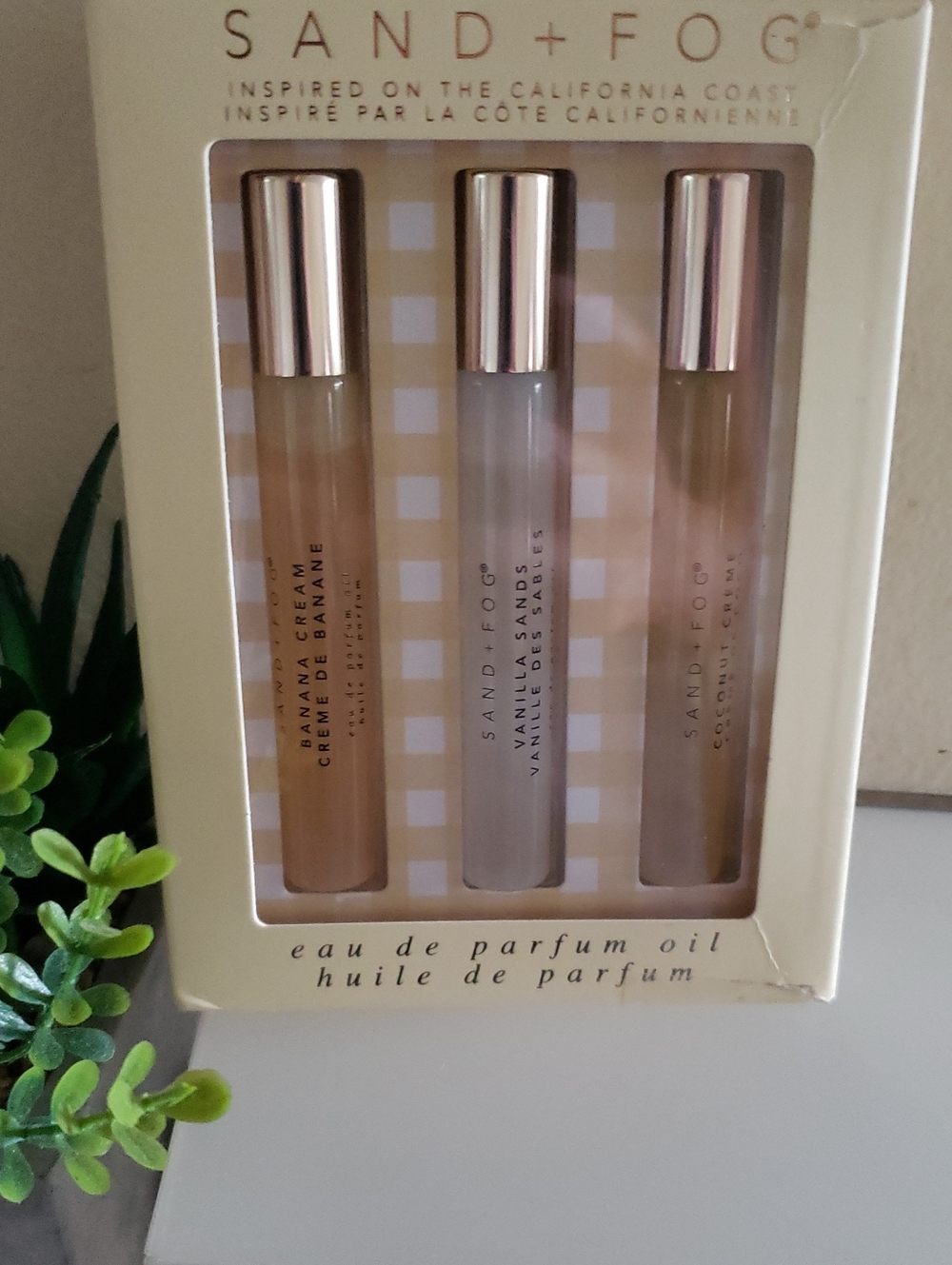 Sand + Fog NIB Eau De Parfum Trio Oils - California Coast  - 3 × 10ml